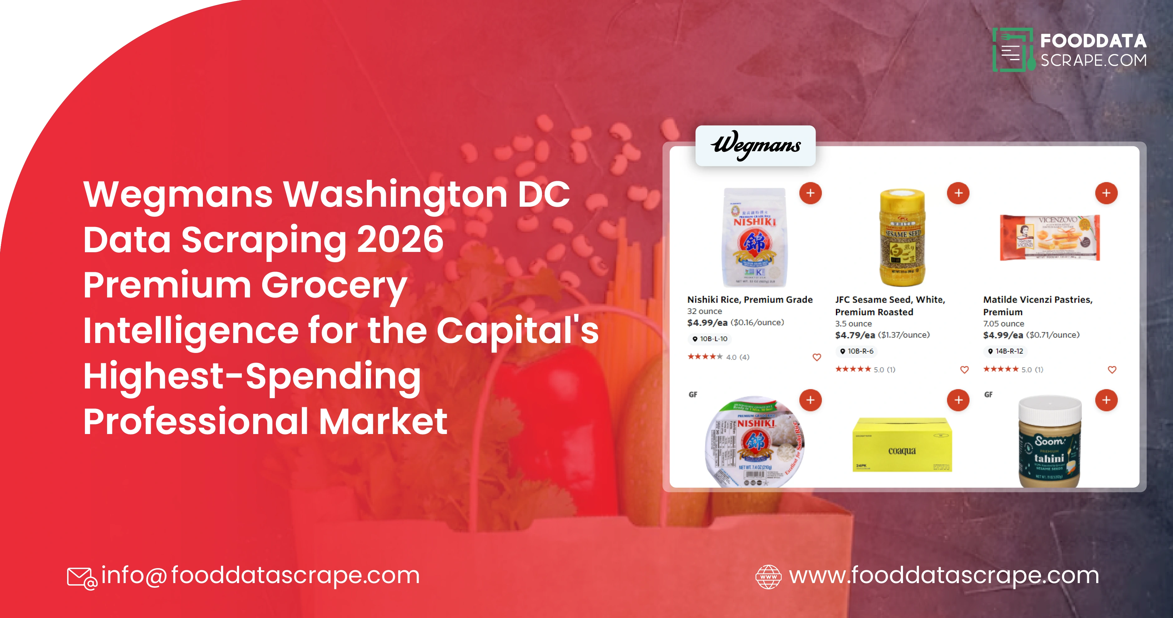 Wegmans Washington DC Data Scraping 2026 — Premium Grocery Intelligence for the Capital's Highest-Spending Professional Market